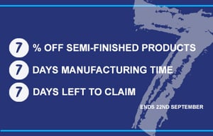 Offer: 7% Off Semi-finished Products For 7 Days Only