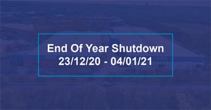 End Of Year Shutdown 2020